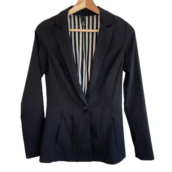 LBK Black One Button Blazer - Picture 1 of 6